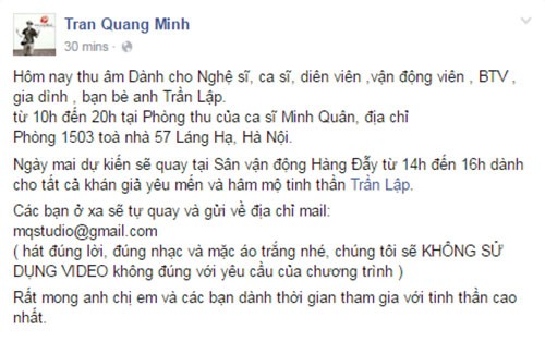 MV vinh danh Tran Lap se duoc phat song ngay 25/3-Hinh-3